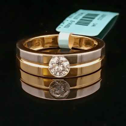 0.50ct  Round Lab Diamond Solitaire Gents Ring