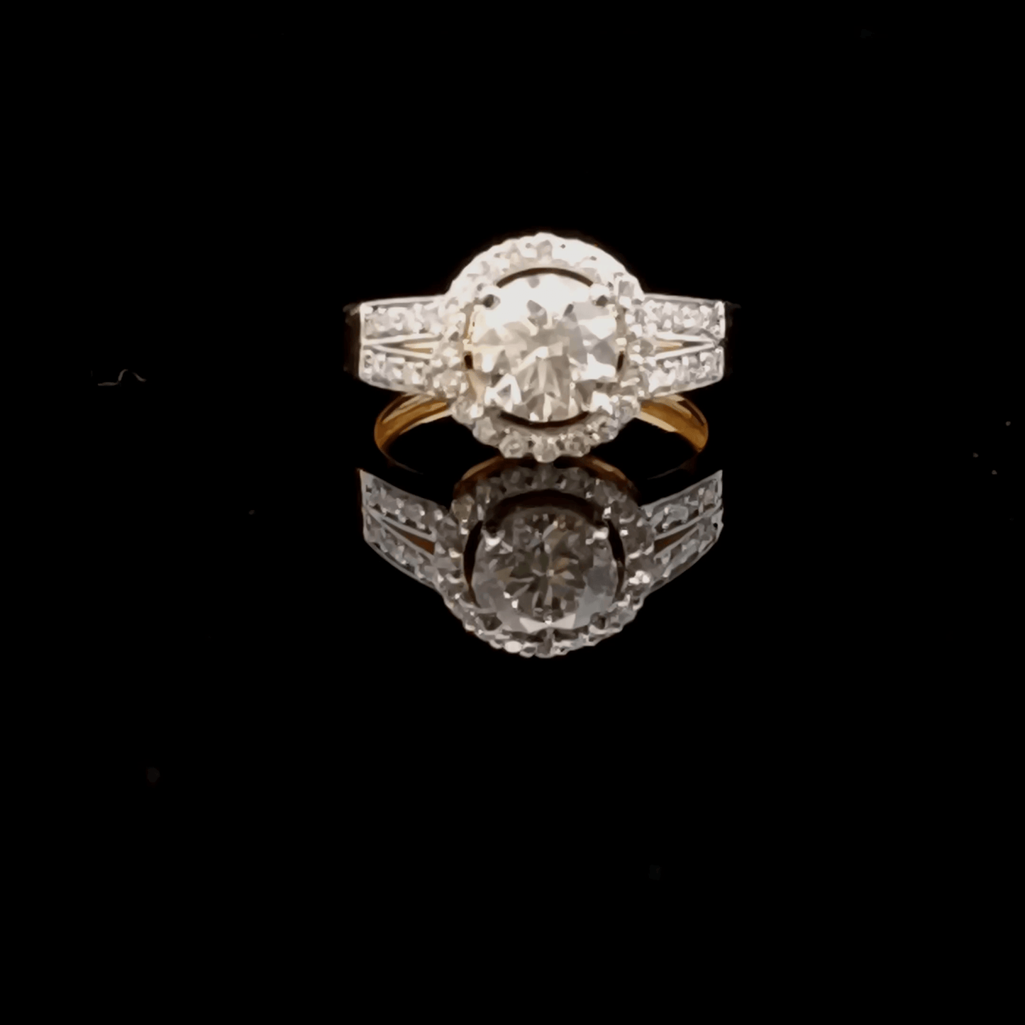 1ct Round Solitaire Diamond Ring