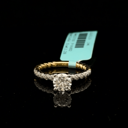 1ct Round Cut Solitaire Diamond Engagement Ring