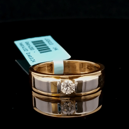 0.25ct Round Lab Diamond Solitaire Gents Ring