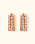 Diamond Cascade Hoop Earrings