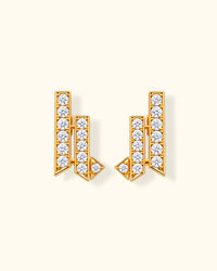 Diamond Arrow Huggie Earrings