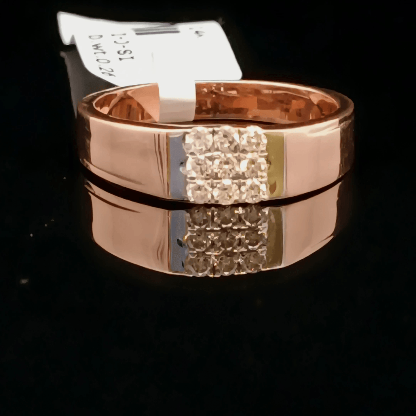 Men’s Classic Square Diamond Ring