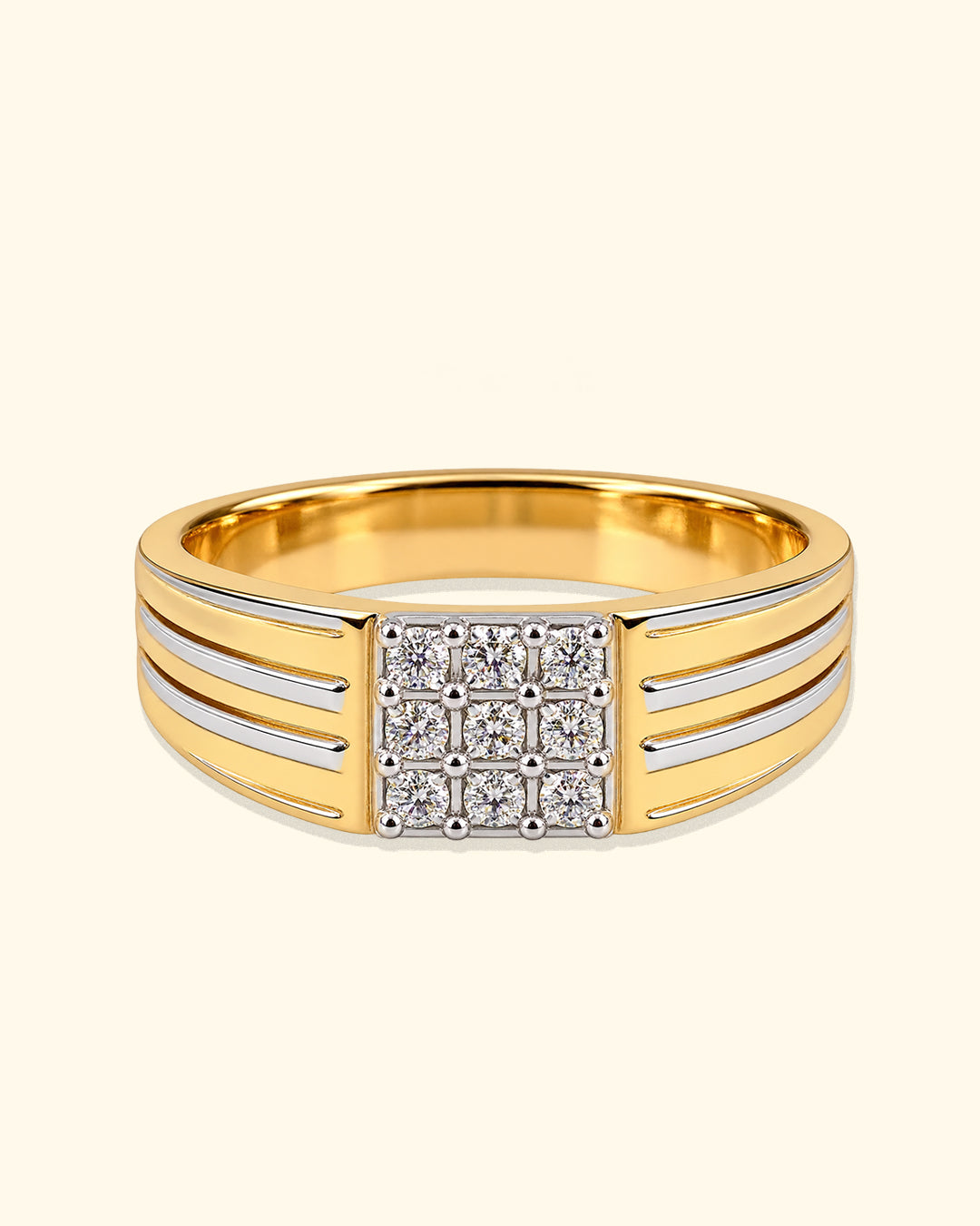Executive Diamond Cluster Men's Ring