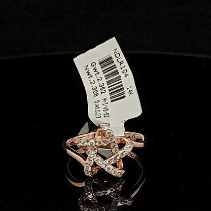 Modern Star Diamond Ring