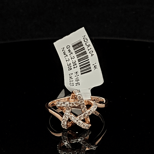 Modern Star Diamond Ring