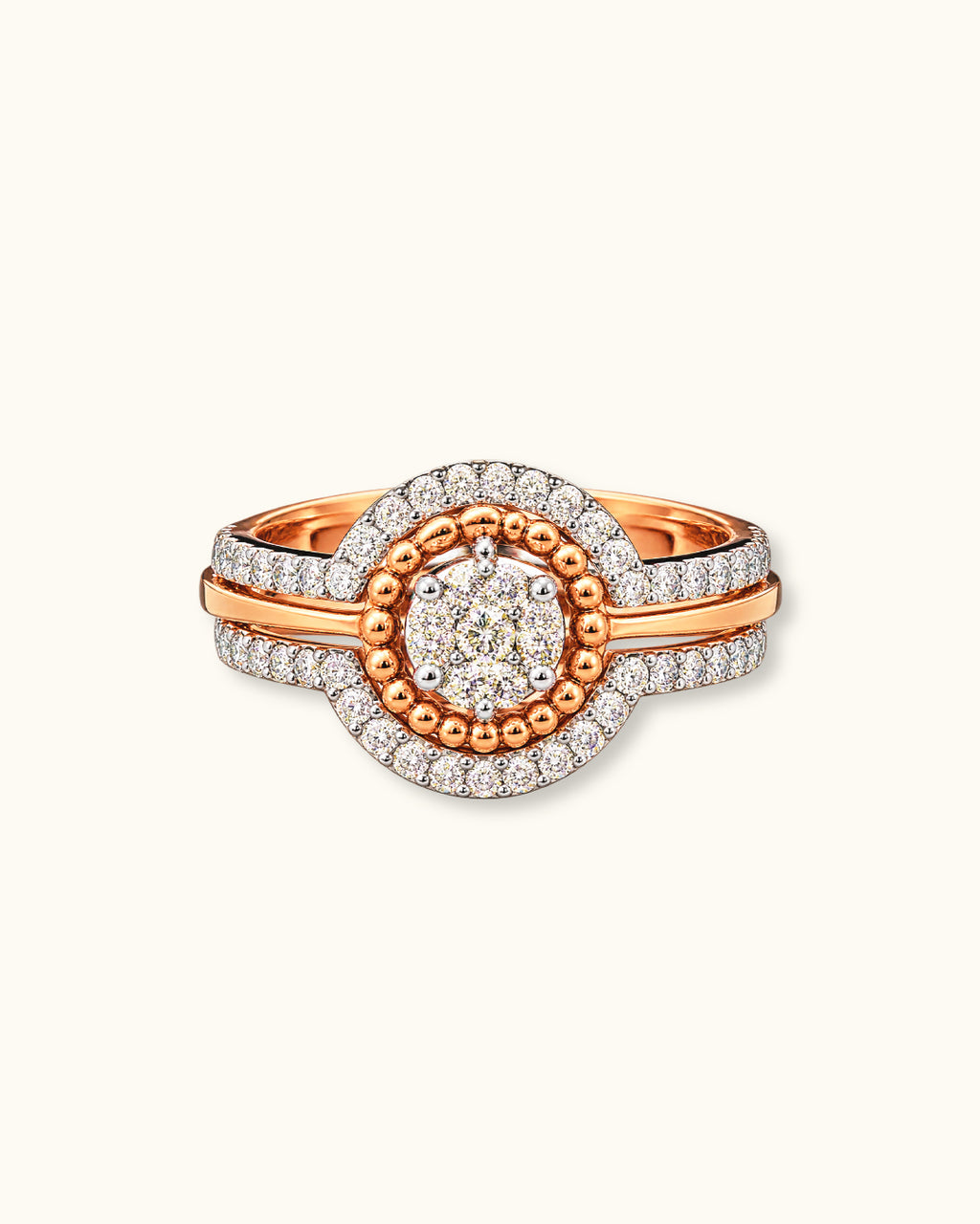 Vintage Halo Diamond Ring