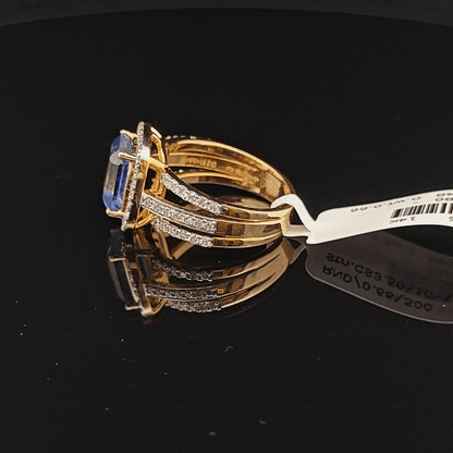 Luxury Cushion Cut Diamond Halo Ring