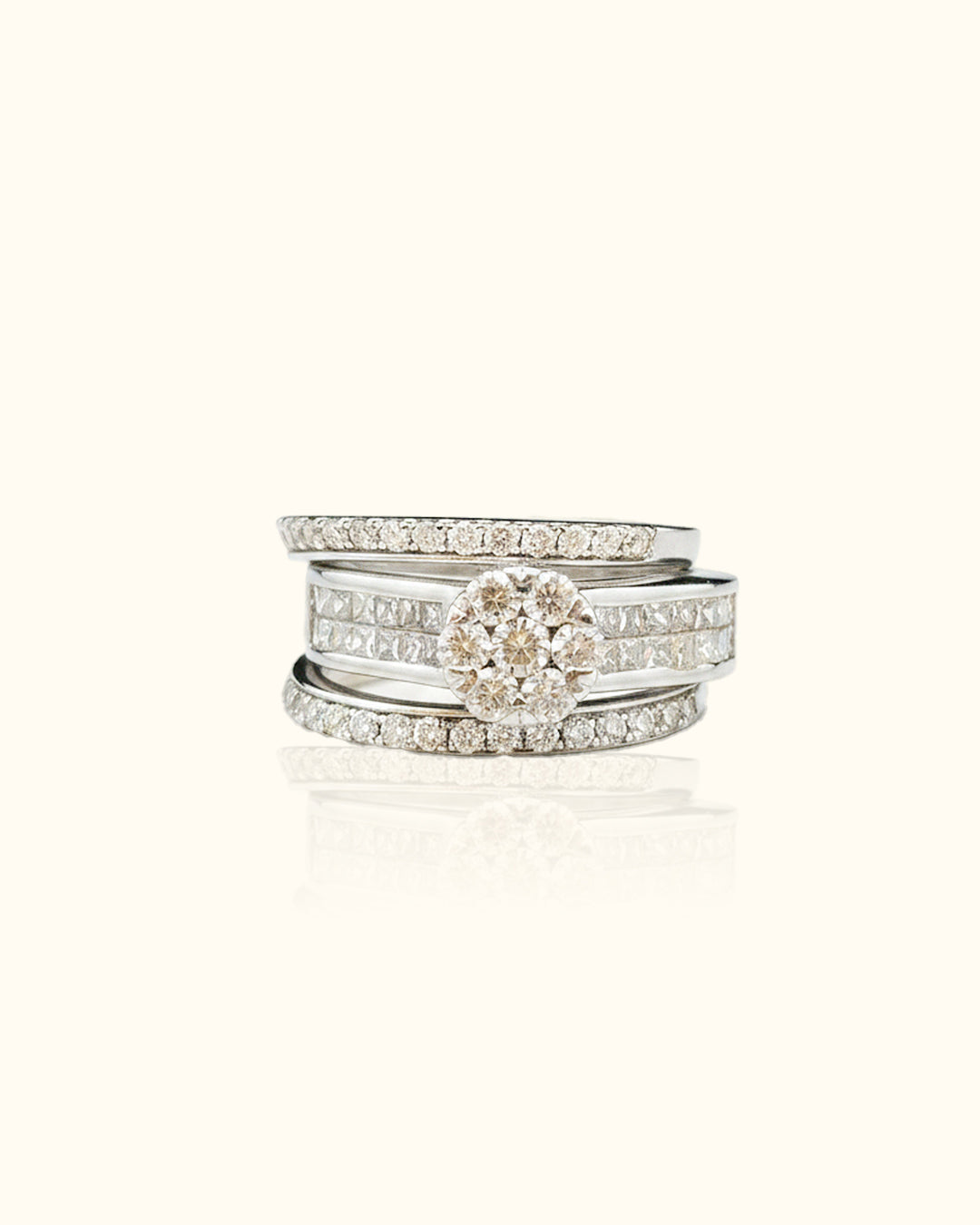 Regal Radiance Bridal Ring Set