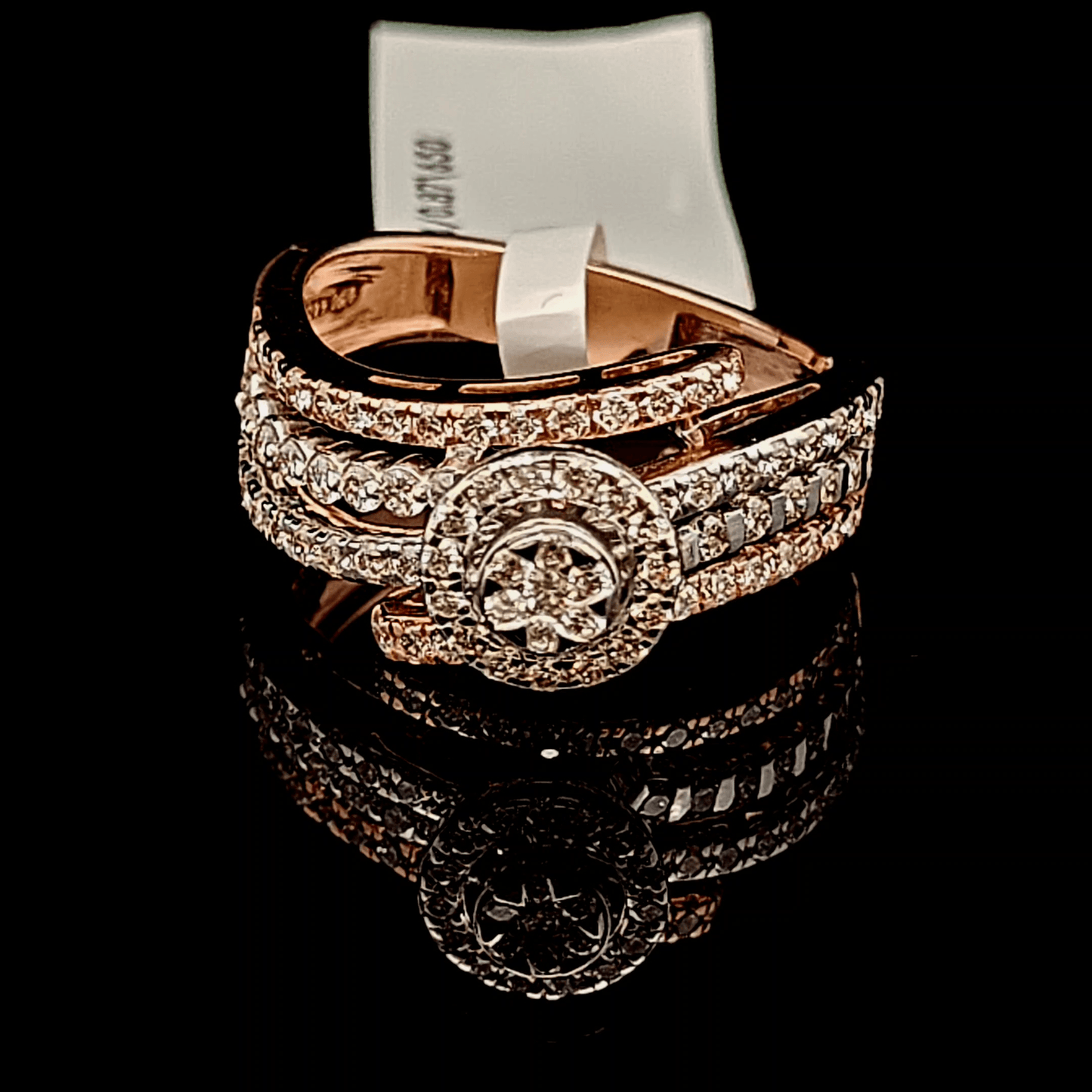 Round Diamond Cluster Ring