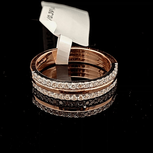 Classic Double Pavé Diamond Ring