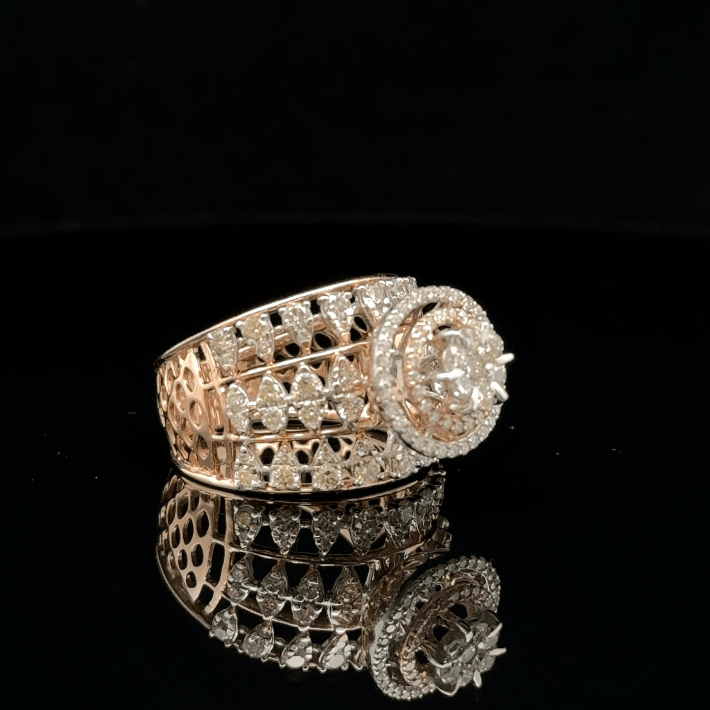 Classic Diamond Cluster Band Ring