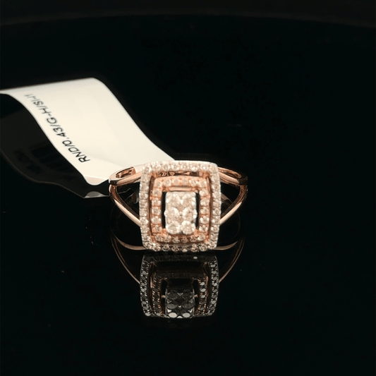 Luxury Rectangular Diamond Ring