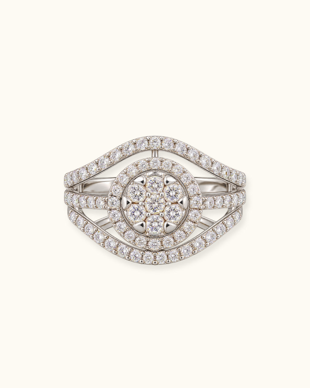 Celestial Halo Diamond Ring