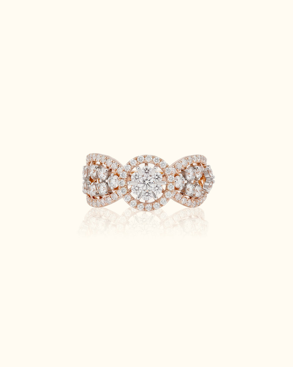 Radiant Bloom Diamond Ring