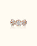 Radiant Bloom Diamond Ring