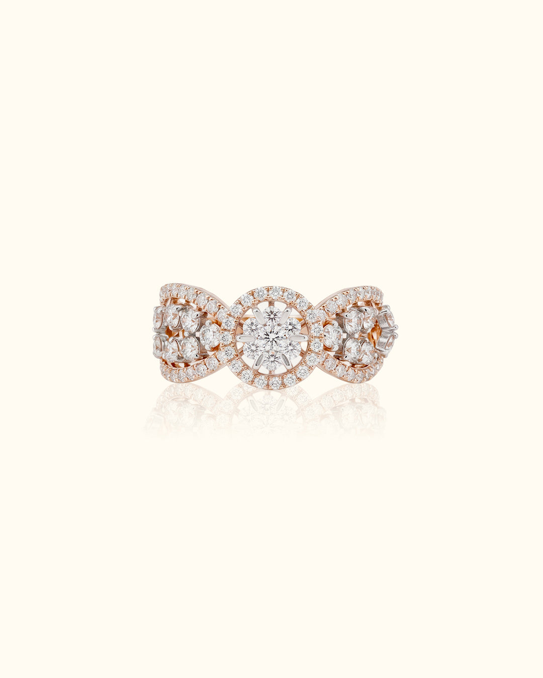 Radiant Bloom Diamond Ring