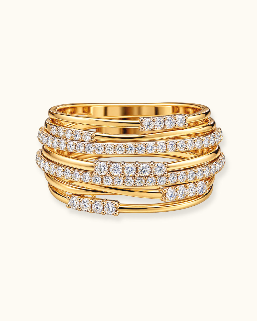 Celestial Layers Diamond Ring