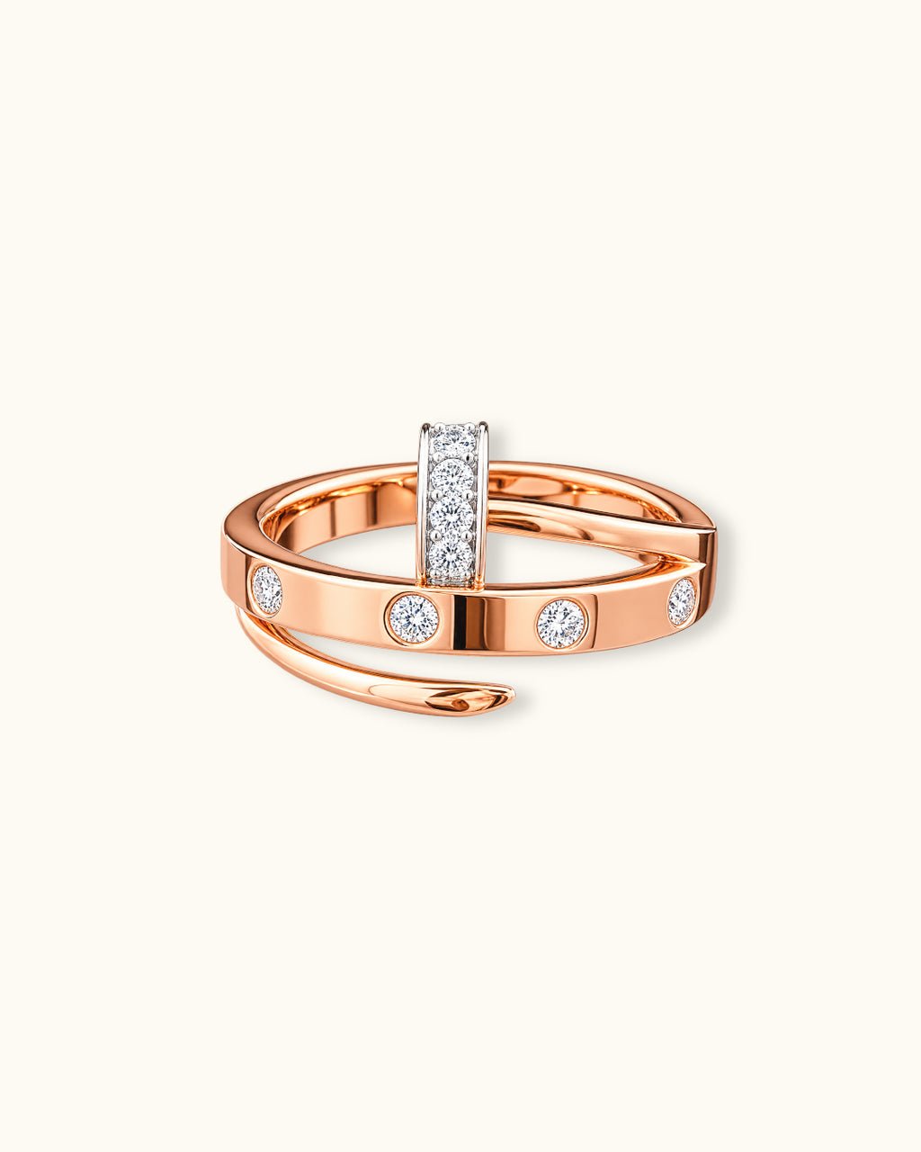 Modern Orbit Diamond Ring