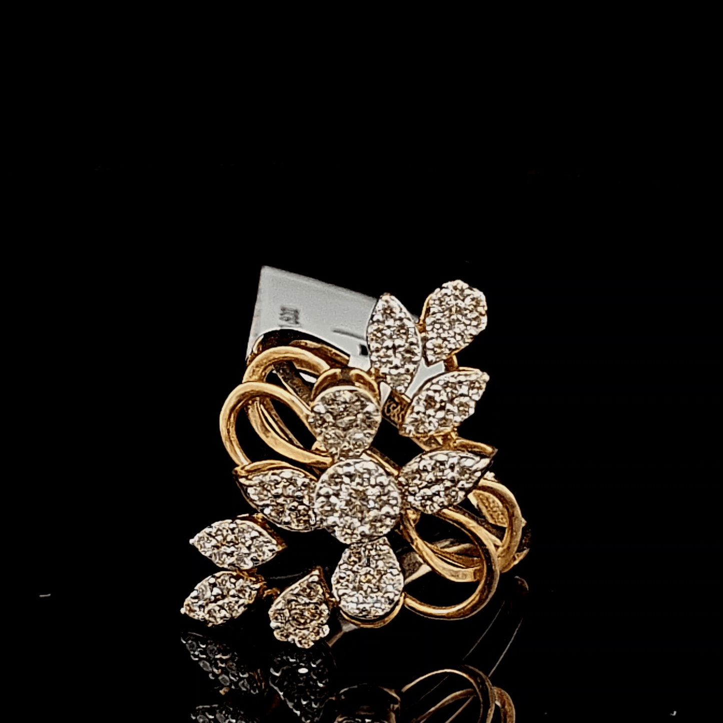 Floral Diamond Cocktail Ring