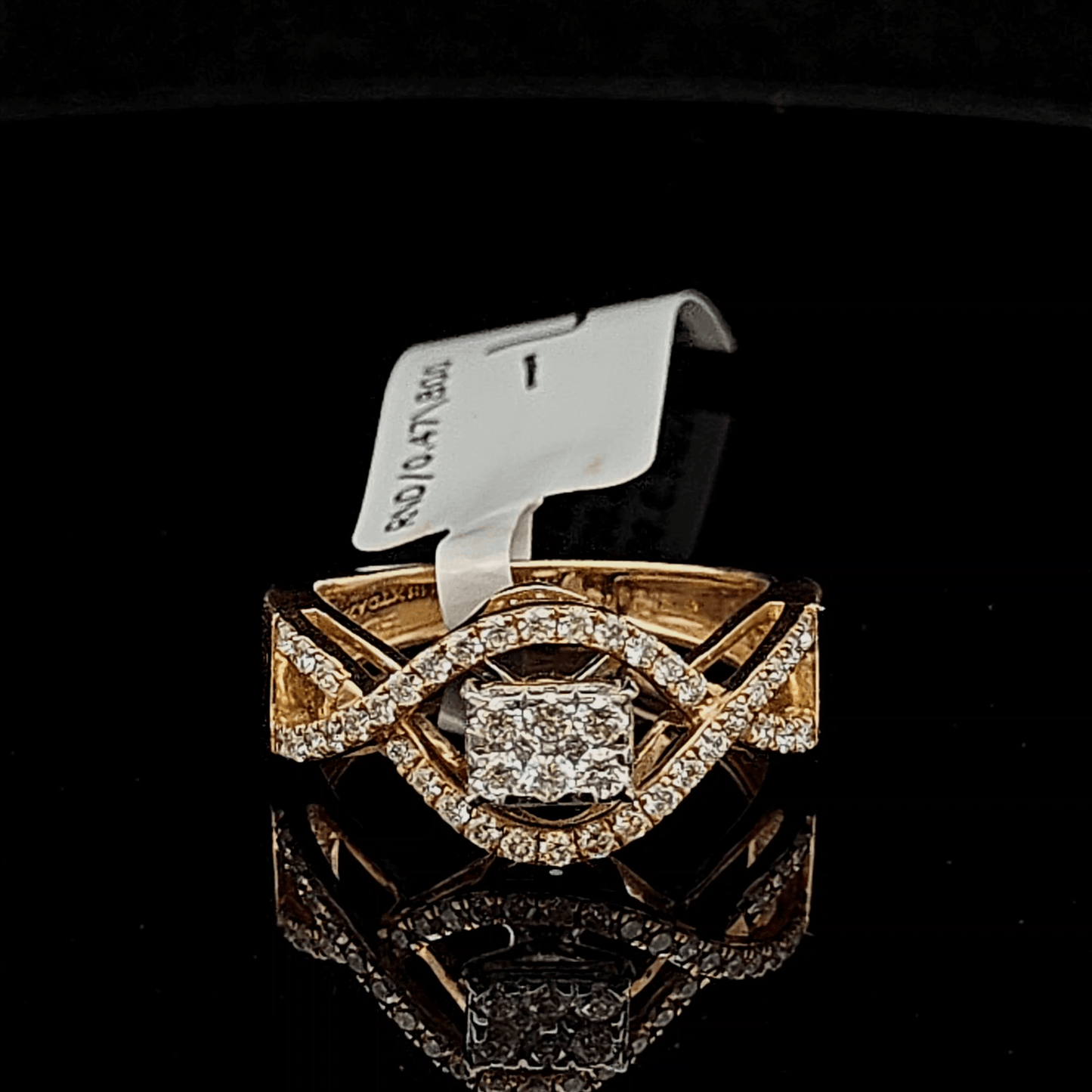 Square Cluster Diamond Ring