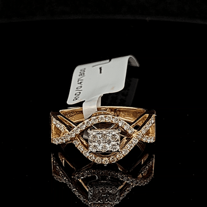 Square Cluster Diamond Ring