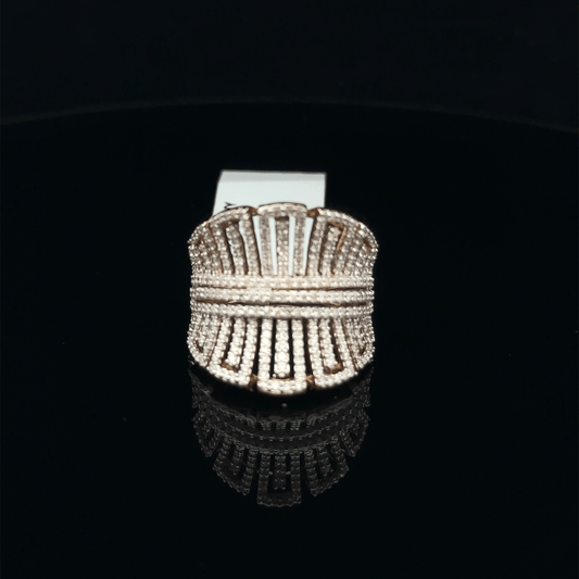 Crown Inspired Diamond Band