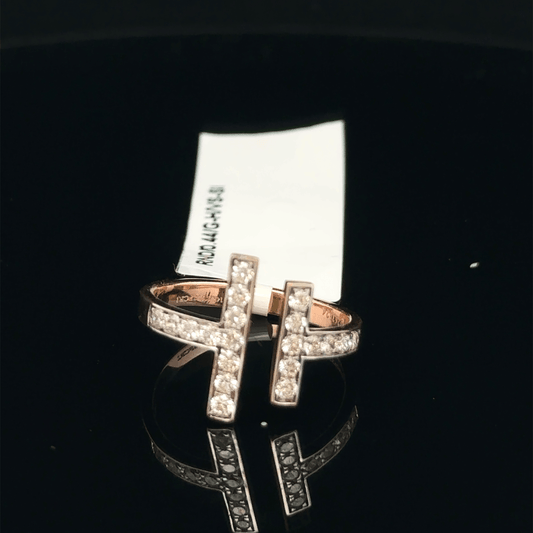 Twin Line Diamond Ring