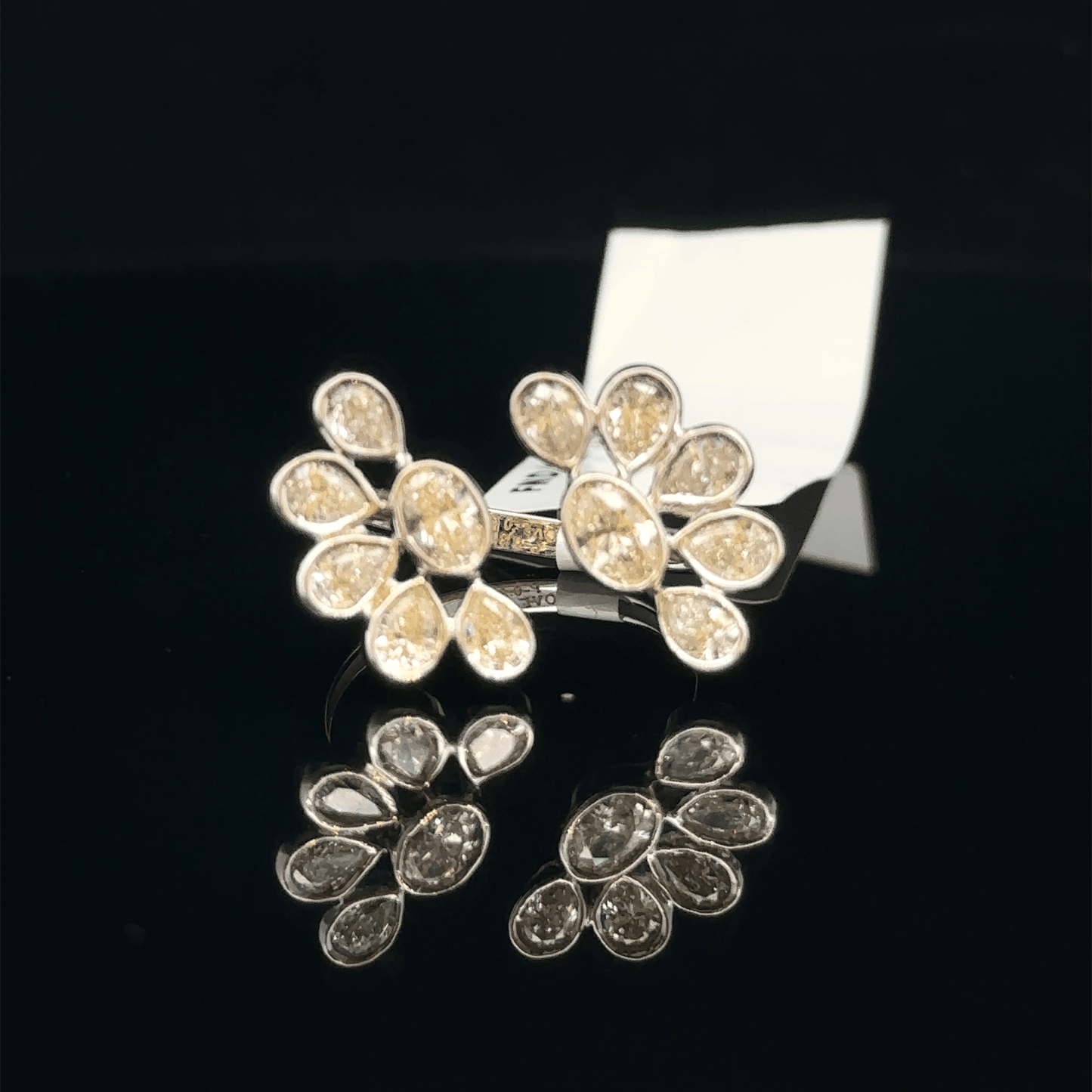 Twin Bloom Diamond Ring