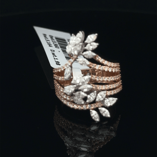 Marquise Diamond Leaf Ring