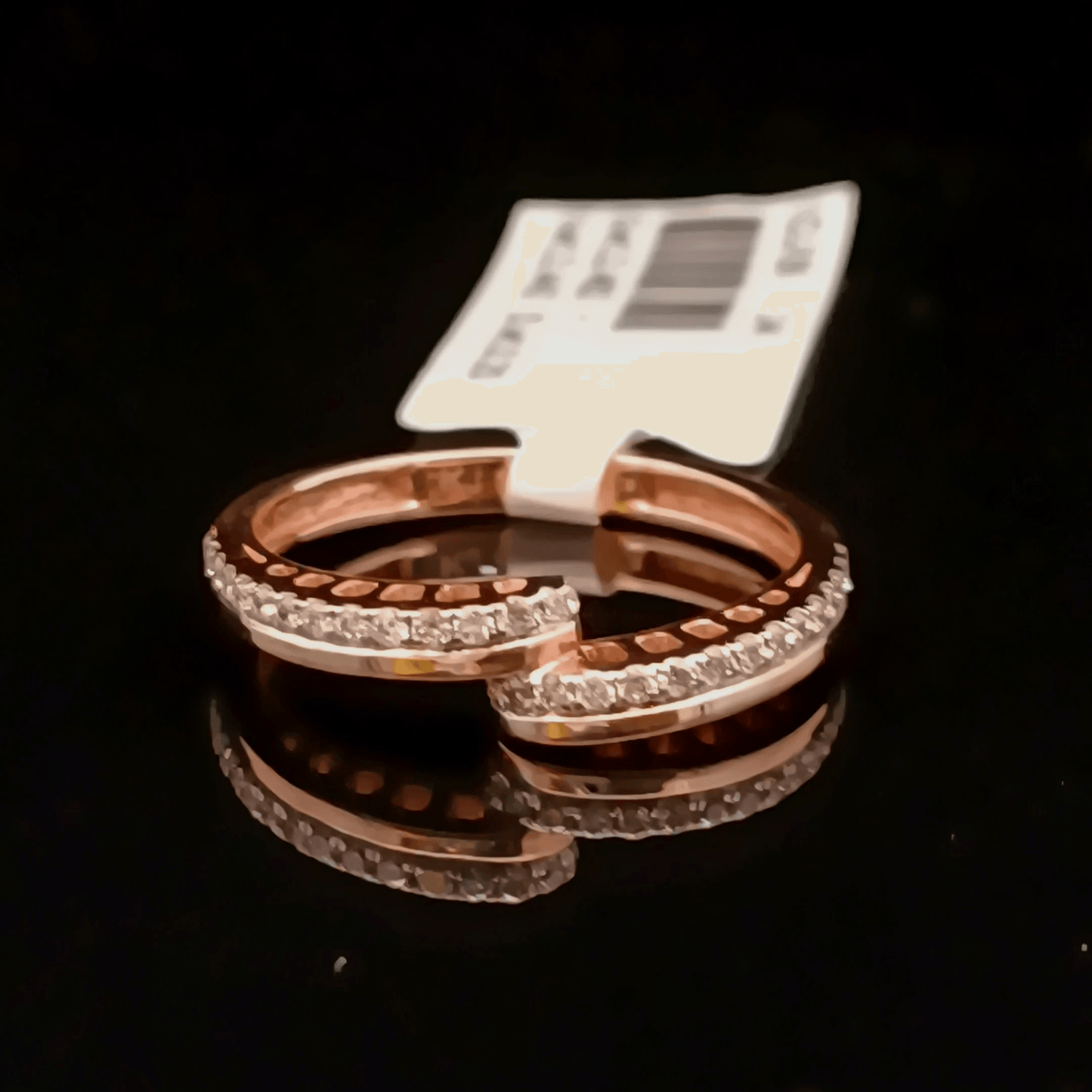 Elegant Open Band Diamond Ring