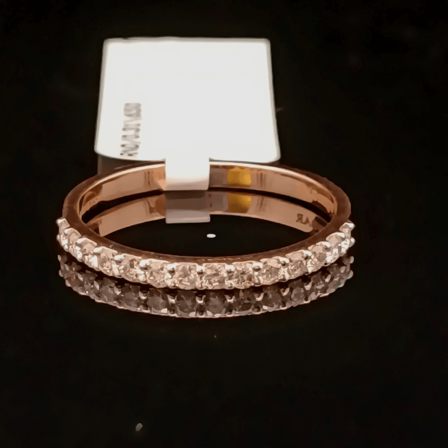 Minimal Stackable Diamond Band Ring