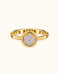 Diamond Halo Cluster Ring
