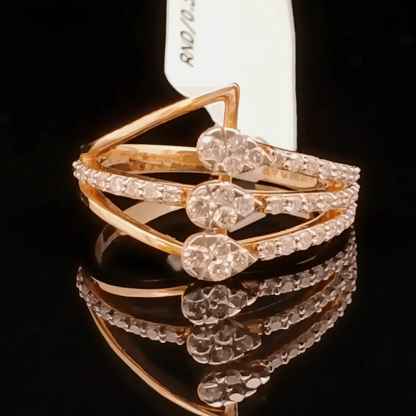 Crisscross Radiance Diamond Ring