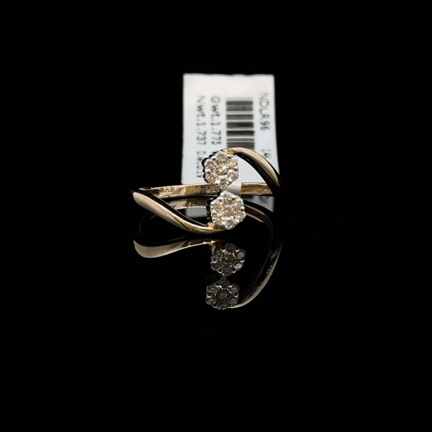 Twin Sparkle Open Diamond Ring