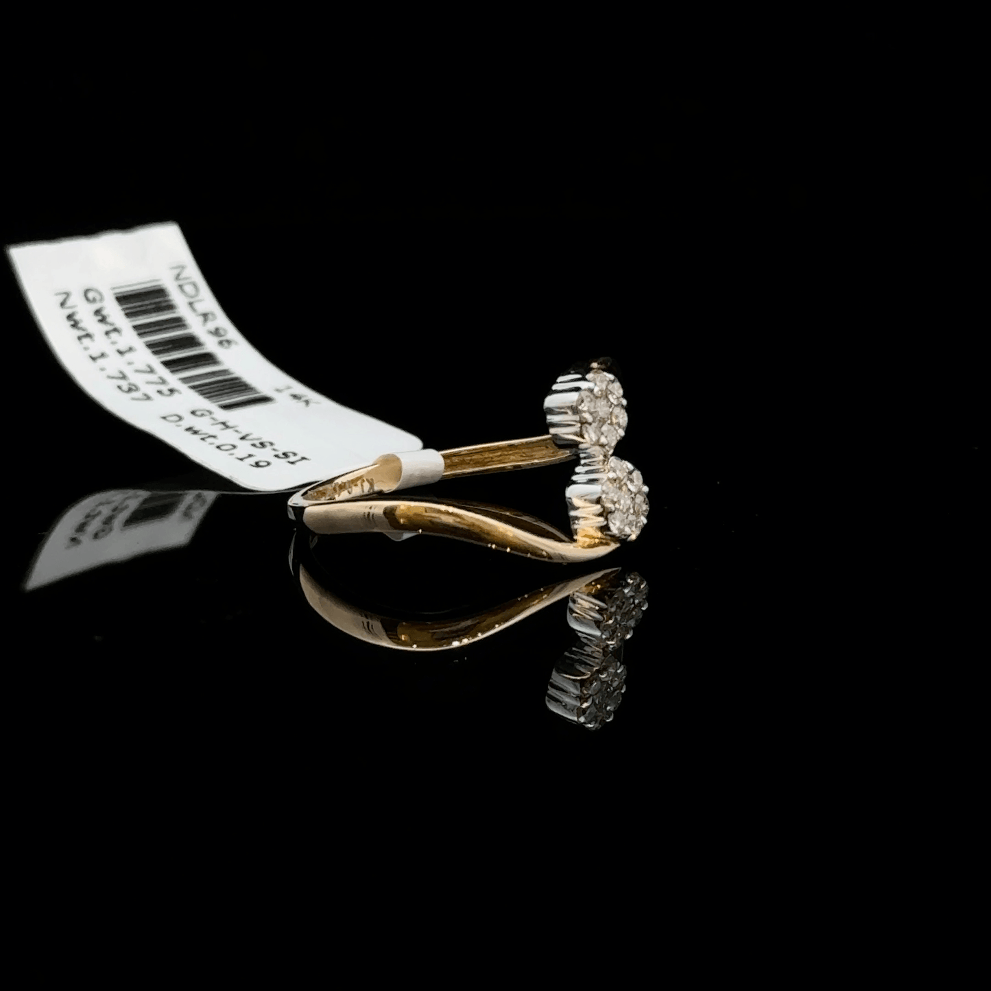 Twin Sparkle Open Diamond Ring