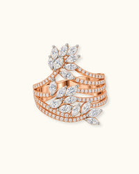 Diamond Laurel Wrap Ring