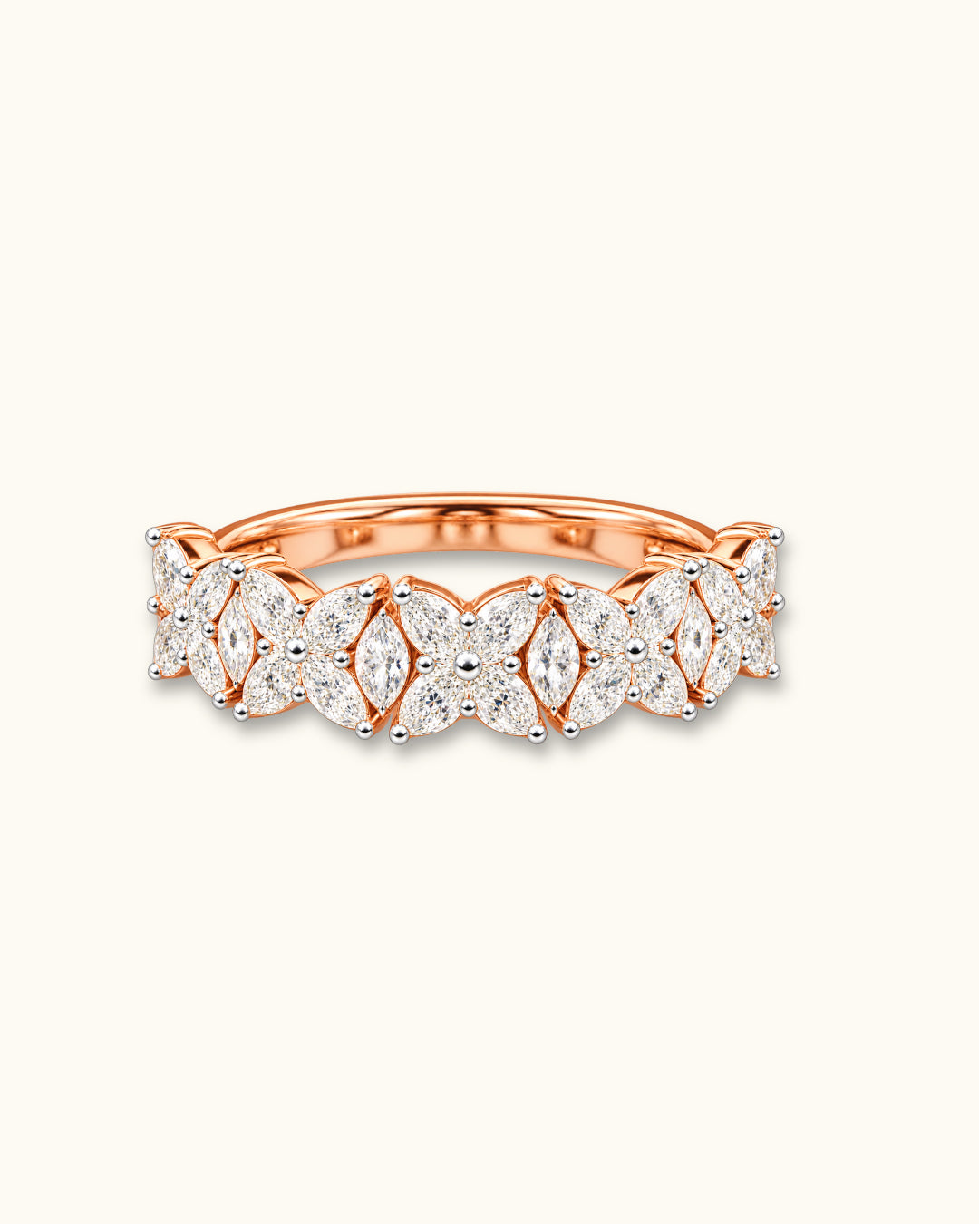 Marquise Diamond Half Eternity Ring