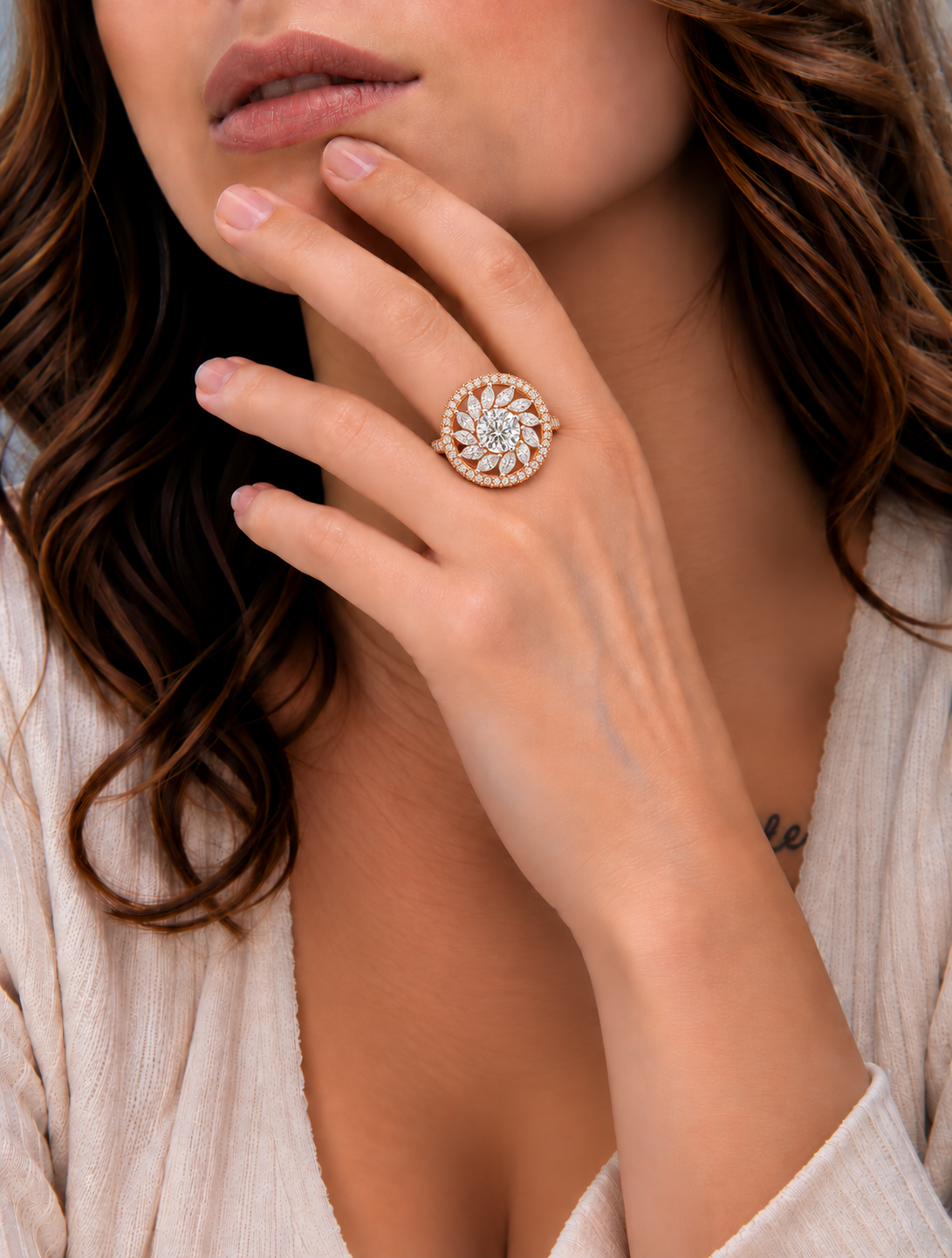 3 ct Celestial Bloom Diamond Ring