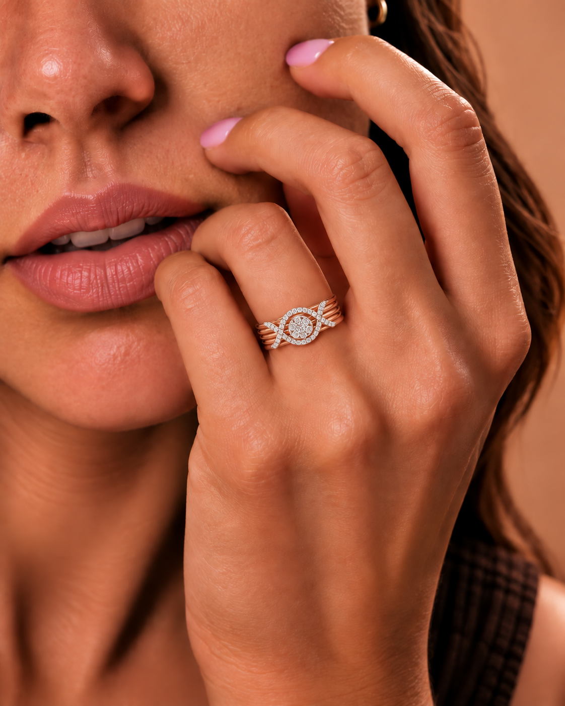 Infinity Halo Diamond Ring