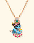 Krishna Flute Diamond Pendant