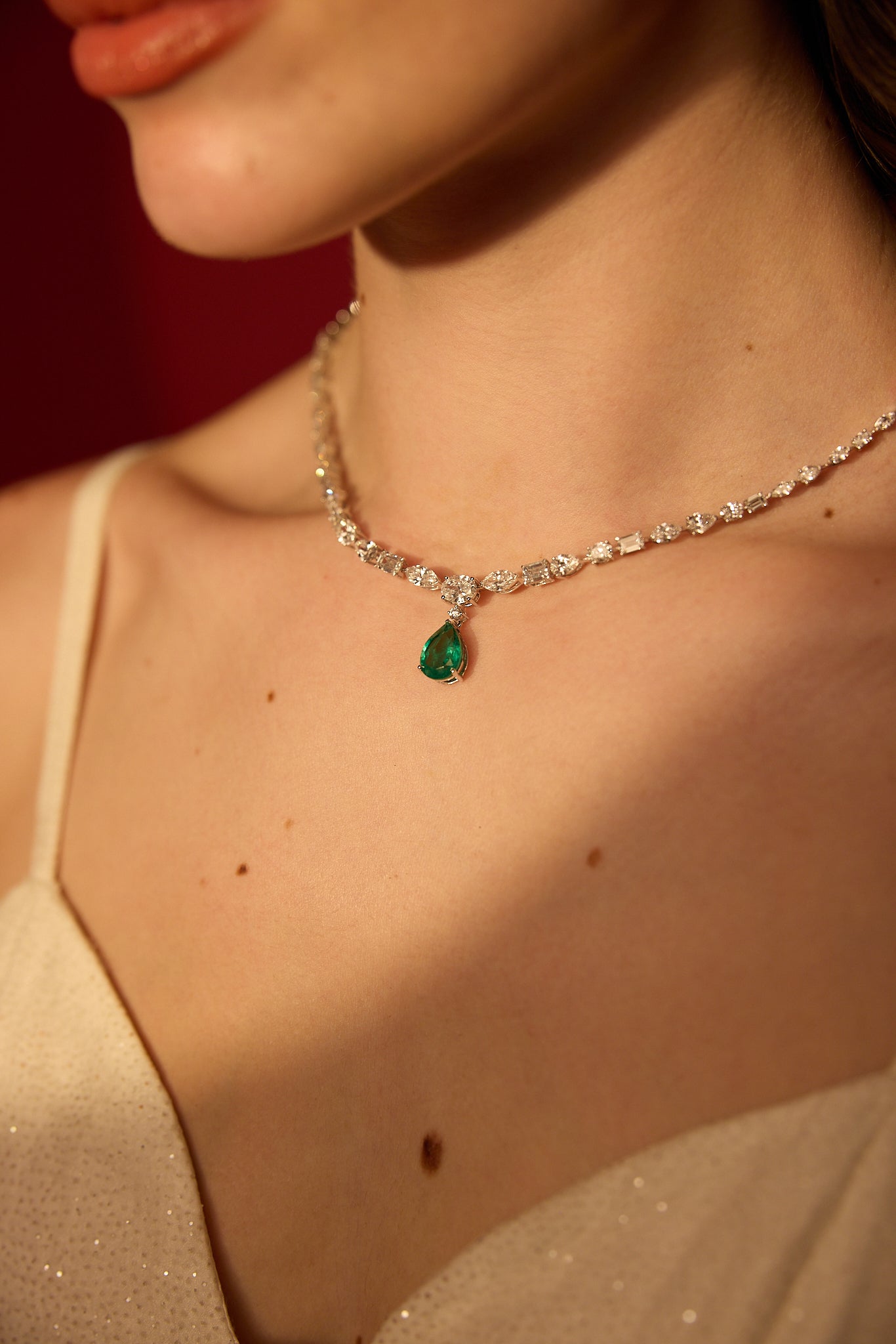 Mystical Green Drop Necklace