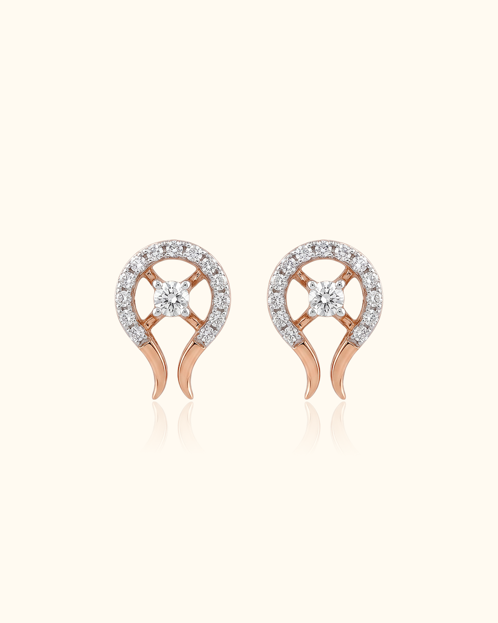 Diamond Swirl Earrings