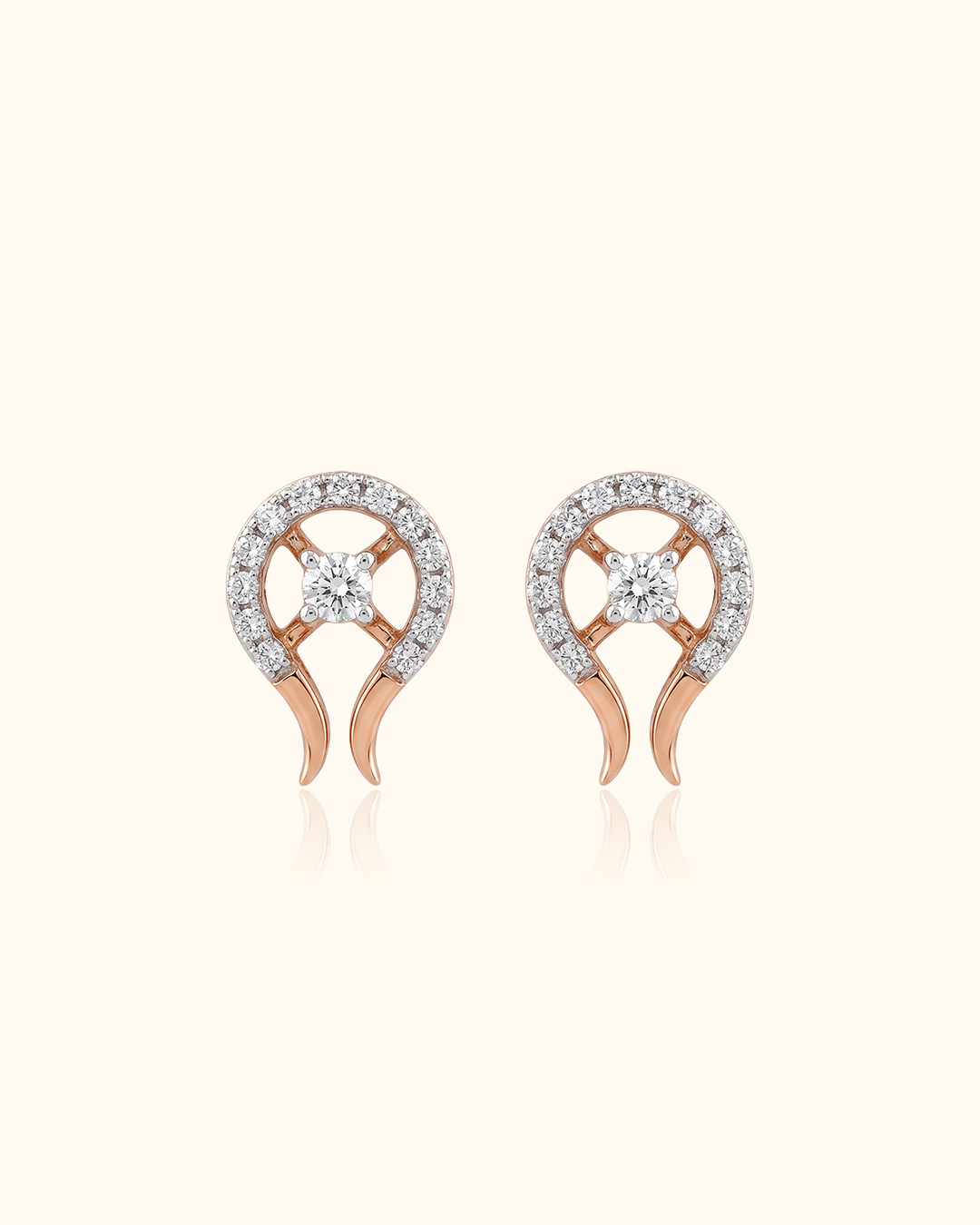 Diamond Swirl Earrings