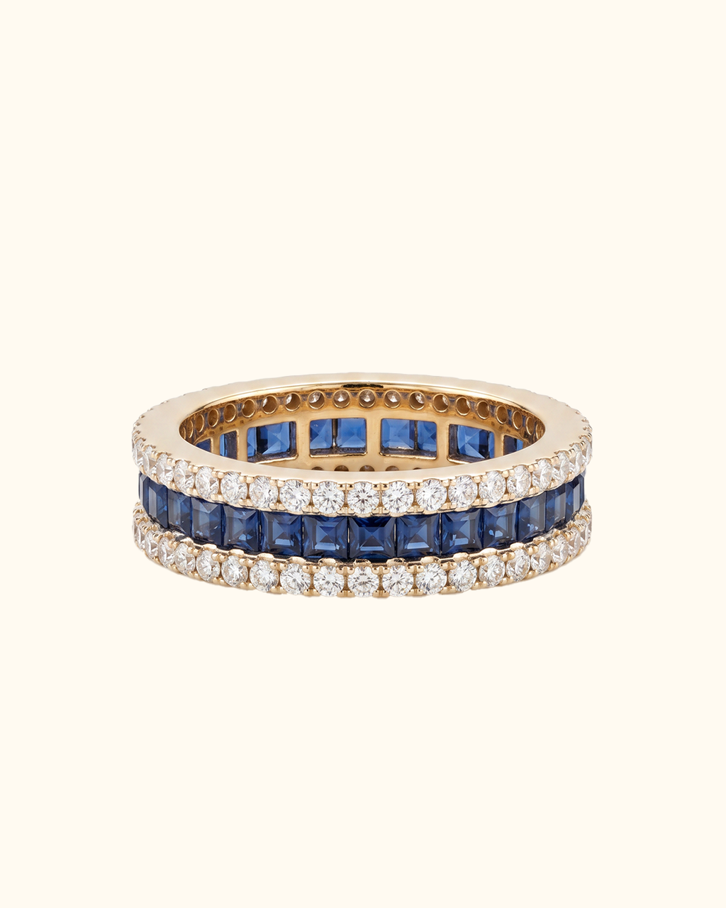 Midnight Sapphire Eternity Band