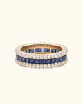 Midnight Sapphire Eternity Band