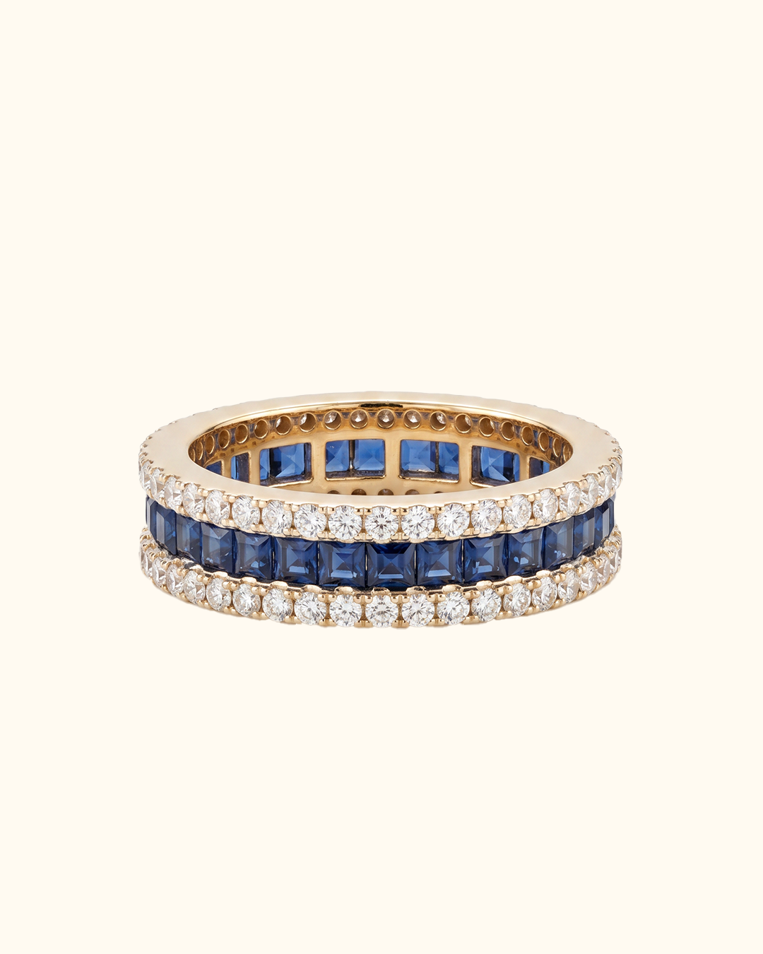 Midnight Sapphire Eternity Band