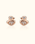 Diamond Duckling Stud Earrings