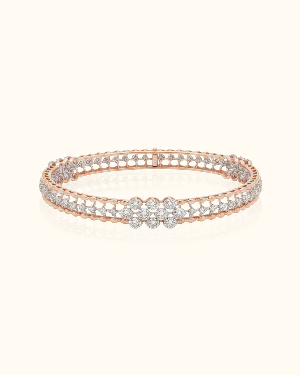 Royal Floral Diamond Bangle