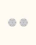 Brilliant Diamond Halo Stud Earrings